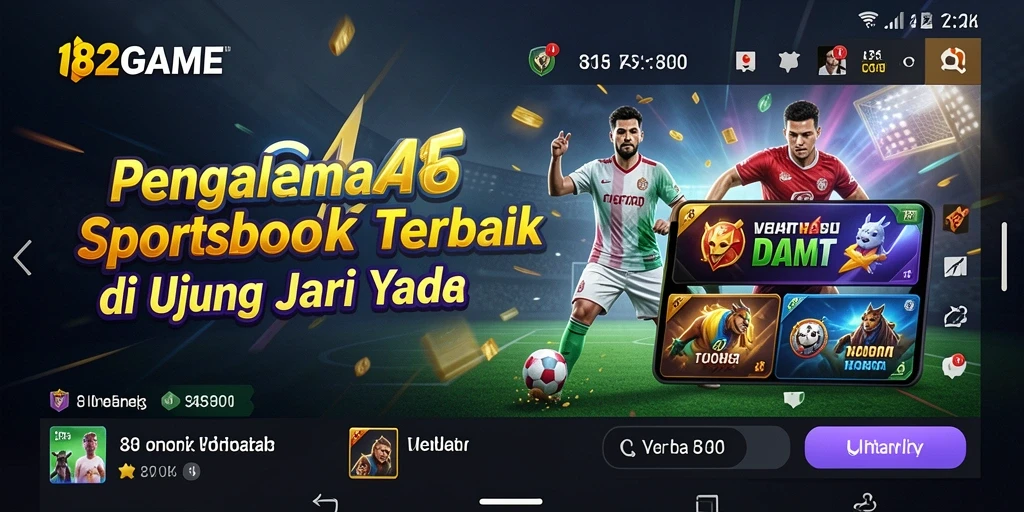Tampilan utama 182GAME yang menawan dan interaktif.