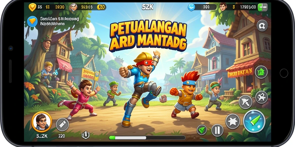 Screenshot 5ZK menampilkan gameplay Arcade yang mengasyikkan.