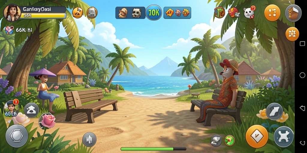 Tampilan menarik dari gameplay 66K yang menyenangkan.