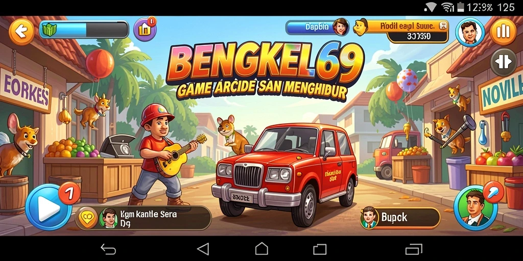 Tangkapan layar BENGKEL69 menampilkan keseruan gameplay Arcade yang dinamis.
