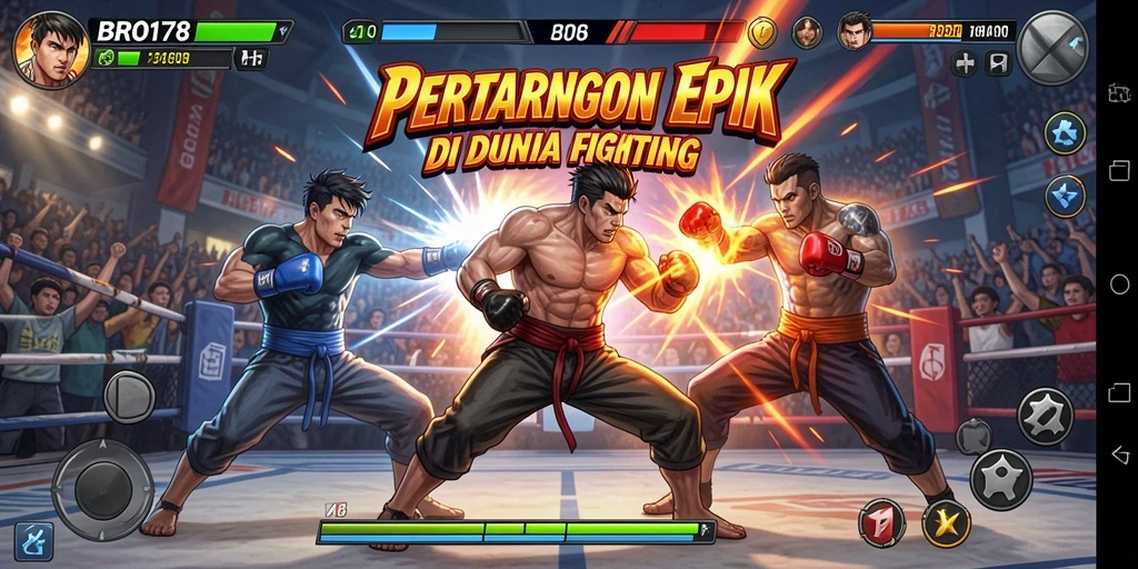 Tampilan gameplay seru BRO178 dalam pertarungan epik.