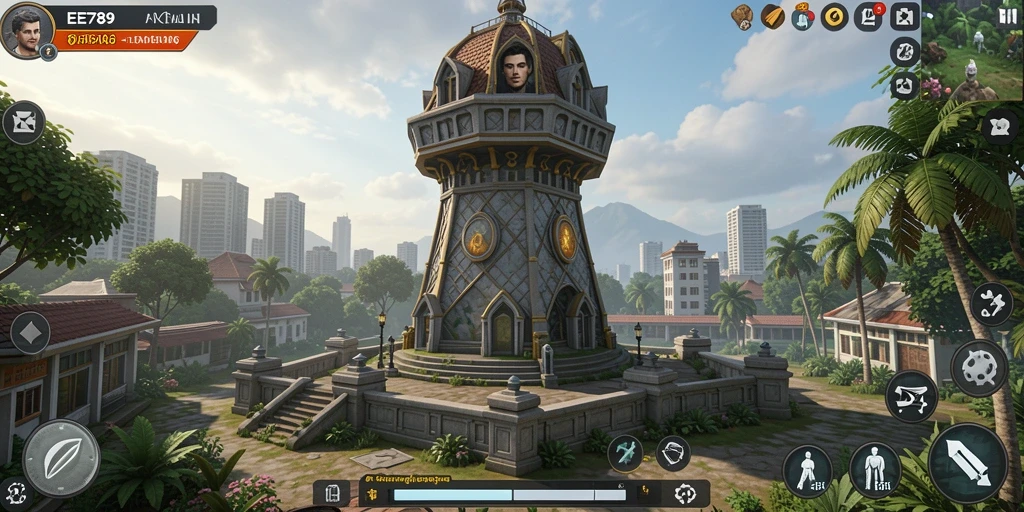 Gameplay menegangkan dari EE789 dalam Tower Defense.