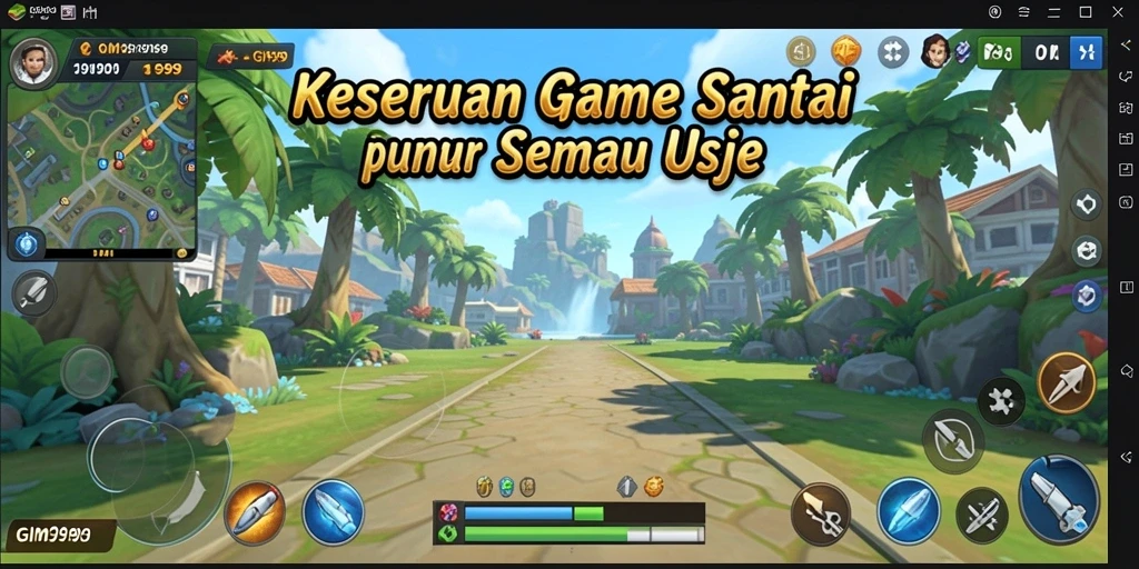 Screenshot GIM999 menampilkan gameplay yang seru dan interaktif.
