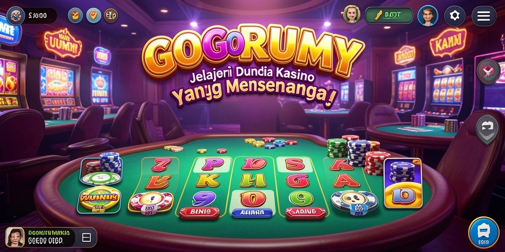 Tampilan gameplay kasino yang mendebarkan di GOGORUMMY.