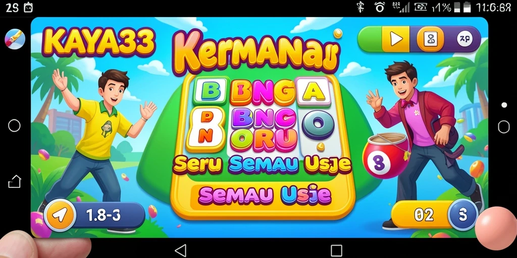 Tampilan gameplay Bingo yang menarik dan interaktif.