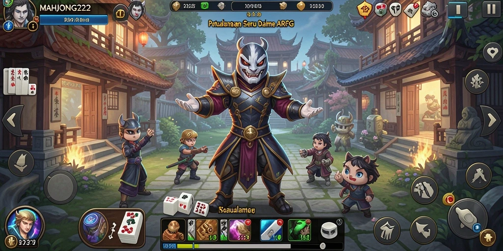 Tampilan gameplay seru dari MAHJONG222 dalam aksi petualangan ARPG.