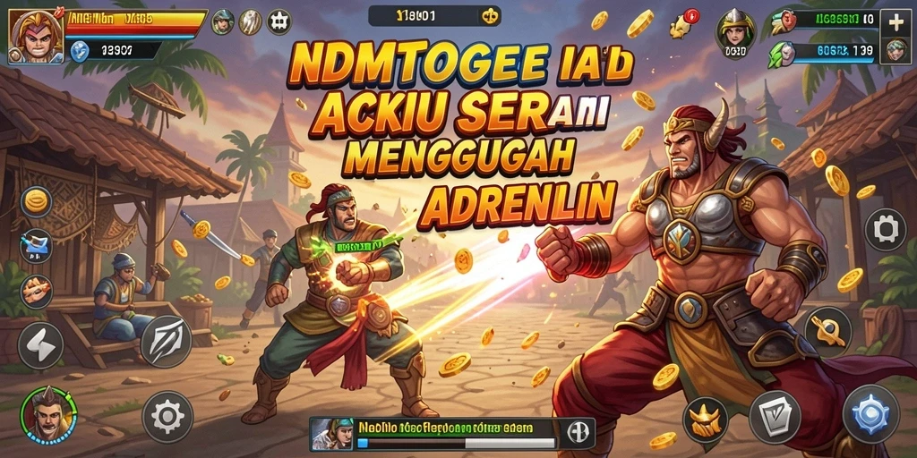 Tampilan gameplay NDMTOGEL yang menegangkan dengan aksi seru.